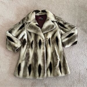 Tissavel of  France Vintage Fur Coat - 100% Acrylic made in England